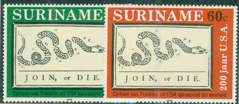 Surinam #458-9 NH SET BIN $1.60