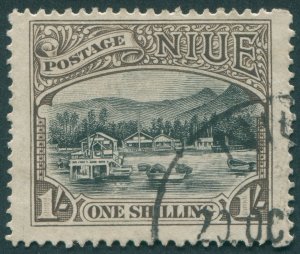 Niue 1920 1s black & sepia SG43 used