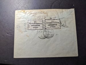 1936 Registered Czechoslovakia Cover Libochec to Siebeulehn