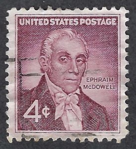 United States #1138 4¢ Dr. Ephraim McDowell (1959). Used.