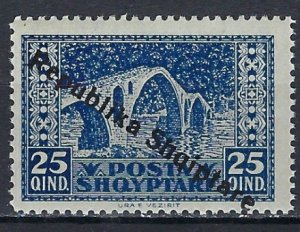 Albania 182 MNH 1925 overprint (ak2999)