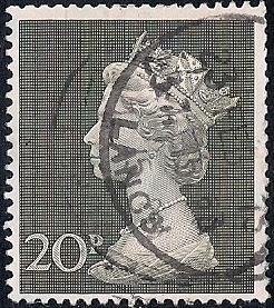 Great Britain #636 20P Queen Elizabeth 2, used F-VF