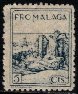 1937 Spain Pro Malaga 5 Centimes Charity Stamp Spanish Civil War