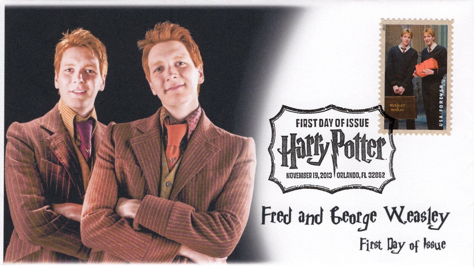 AO-4839-2, 2013, Harry Potter, FDC, Add-on Cachet, Pictorial Postmark ...