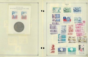 Chile 1944-1979 M & U Hinged on a Duplicated Mix of Scott Pages (41)