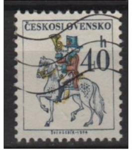 Czechoslovakia 1974 - Scott 1970 used - 40h, Post Rider 