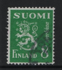 Finland    #291  used  1950   Lion   8m green