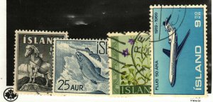 Iceland #311, 319, 329, 410 used