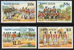 St. Lucia Sc #1076-1079 MNH