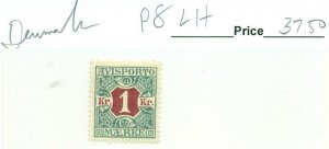 DENMARK #P8, Mint Lightly Hinged, Scott $37.50