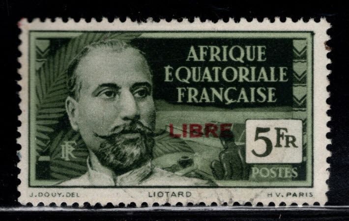 French Equatorial Africa Scott 120 Used  stamp light cancel at bottom