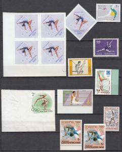 Gymnastics - small stamp collection - MNH