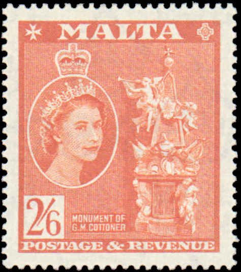 Malta #259, Incomplete Set, 1956-1957, Hinged