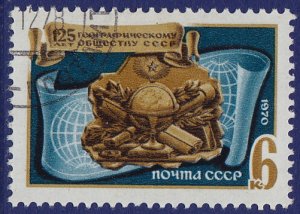 Russia - 1970 - Scott #3704 - used - Geographical Society