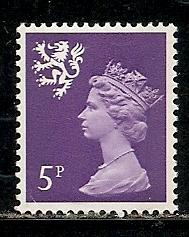 G.B. Scotland SMH5 s.g. S20 5p Machin MNH