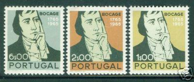 Portugal Scott 991-3 MNH** Barbosa du Bocage CV $2.50