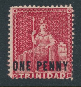 Trinidad 1879-82 SG 101 1d Rosy Carmine WMK Crown CC Hinged with full gum