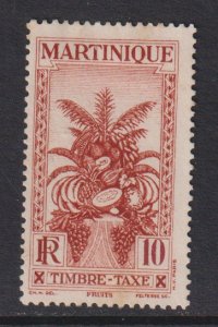 Martinique   #J27 used  1933  tropical fruits   10c