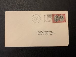 1939 CANADA FDC ROYAL VISIT 