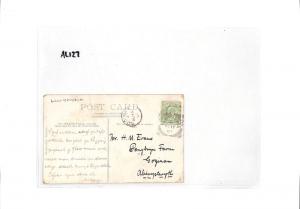 AL127 GB WALES 1907 *Llwynypia*SQUARED CIRCLE Postcard Gogiinan{samwells-covers}