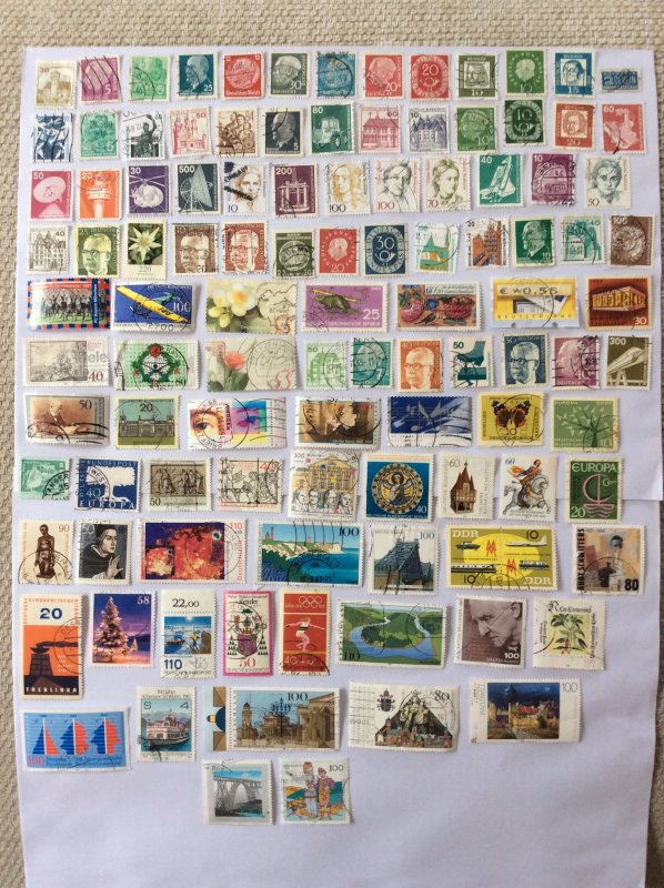 German 100+ stamps - Lot D