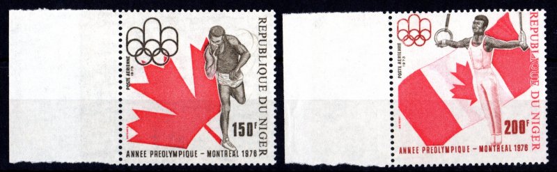 Niger 1975 C257/C258 PRE-MONTREAL OLYMPICS '76 Set (2) Perforated MNH