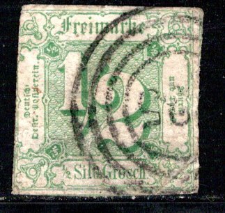 German States Thurn & Taxis Scott # 9, used