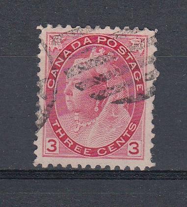 #78 Canada Used - Queen Victoria Numeral 3¢