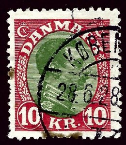 Denmark SC#131 Used F-VF hr SCV$55.00...Beautiful Denmark!