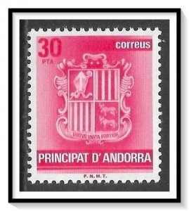 Andorra Spanish #140 Coat Of Arms MNH