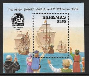 BAHAMAS SGMS874 1990 500th ANNIV OF DISCOVERY OF AMERICA BY COLUMBUS MNH