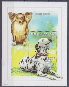 1998 Mali 1990/B119 Dogs - Dalmatian 7,00 €