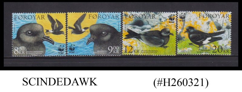 FAROE ISLANDS - 2005 BIRDS / WORLD WILDLIFE FUND WWF - 4V MINT NH