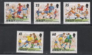 Jersey # 750-754, European Soccer Championships, Mint NH, 1/2 Cat