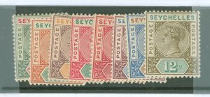 Seychelles #1-8 Unused  (Queen)