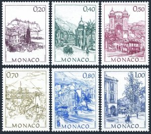 Monaco 1750-1755, MNH. Michel 2003-2008. Views of Old Monaco, 1991.