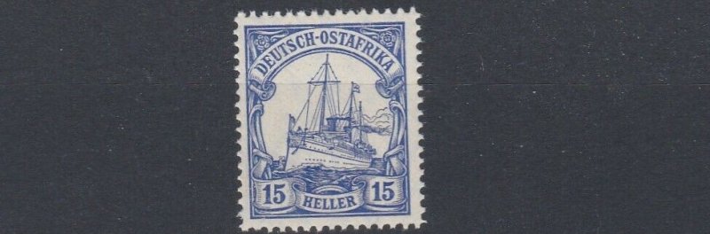 GERMAN EAST AFRICA  1905 - 20  S G 37   15H  ULTRAMARINE       MNH        