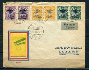 Latvia/Lettland. 1928 Used Cover Riga to Luzern Schweiz. Register Airmail l389s