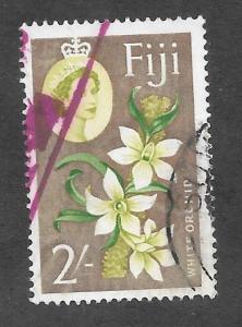 Fiji Scott #184 Used 2sh White Orchids 2018 CV $5.75