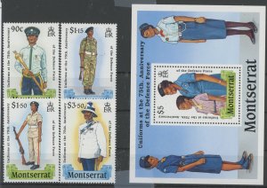 Montserrat #707-711 Unused Souvenir Sheet