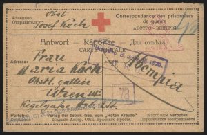 Austria WWI POW Kriegsgefangenenlager Kgf POW Used Cover Russia G106071