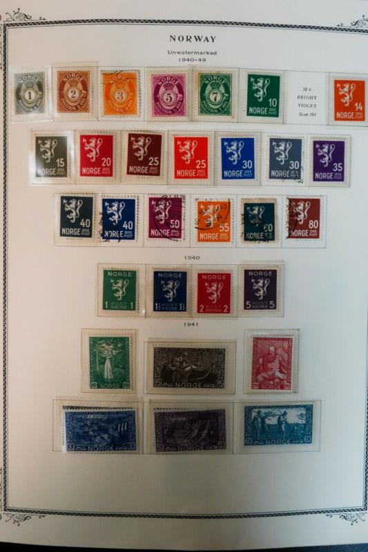 Norway 1800s to 1990s Rare Potent Century-Long Stamp Collection