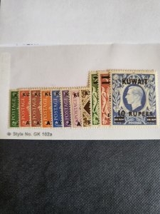 Stamps Kuwait Scott 72-81A hinged