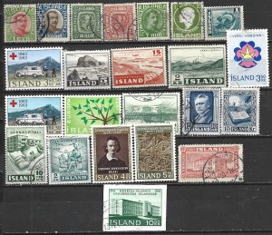 COLLECTION LOT 21538 ICELAND 23 MH/UNG STAMPS 1931+ CV+$21