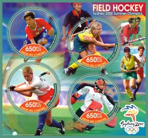 Stamps. Olympic games Sydney 2000, Field Hockey 2019 year 1+1 sheets perforated