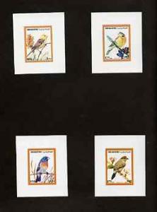 Yemen - Republic 1980 (?) Birds #3 imperf set of 6 each o...