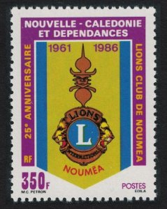 New Caledonia Noumea Lions Club 1986 MNH SG#798