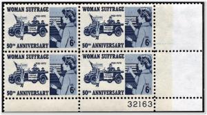 SC#1406 6¢ U.S. Womens Suffrage, 50 Years PB (1970) MNH