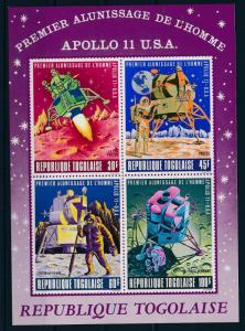 [64498] Togo 1969 Space Travel Weltraum Apollo 11 Souvenir Sheet MNH