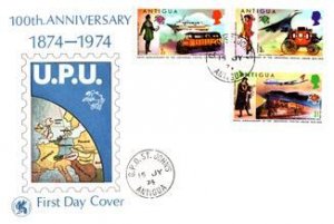 Antigua, Worldwide First Day Cover, U.P.U. Universal Postal Union